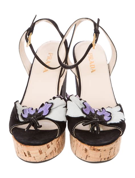 prada flower slides|Women's Prada Platform Sandals .